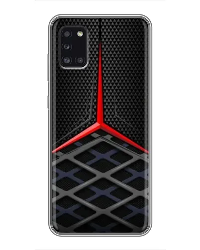 Чехол для Samsung Galaxy A31 (A315) с картинкой «Mercedes Carbon Grid»