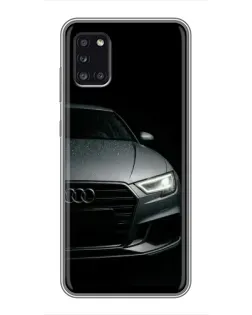 Чехол для Samsung Galaxy A31 (A315) с картинкой «Audi — детализация кузова» Чехол для Samsung Galaxy A31 (A315) с картинкой «Audi — детализация кузова»