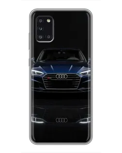 Чехол для Samsung Galaxy A31 (A315) с картинкой «Audi — ночное отражение» Чехол для Samsung Galaxy A31 (A315) с картинкой «Audi — ночное отражение»