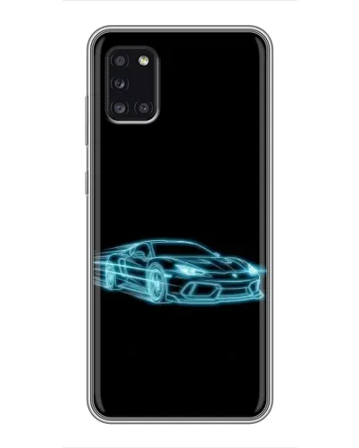 Чехол для Samsung Galaxy A31 (A315) с картинкой «Неоновый контур Lamborghini»