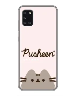 Чехол для Samsung Galaxy A31 (A315) с картинкой «Pusheen логотип»