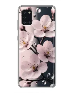 Чехол для Samsung Galaxy A31 (A315) с картинкой «Нежная сакура и капли»