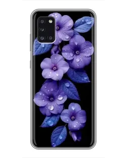 Чехол для Samsung Galaxy A31 (A315) с картинкой «Фиолетовые цветы с росою» Чехол для Samsung Galaxy A31 (A315) с картинкой «Фиолетовые цветы с росою»