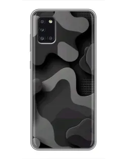 Чехол для Samsung Galaxy A31 (A315) с картинкой «Темный абстрактный камуфляж» Чехол для Samsung Galaxy A31 (A315) с картинкой «Темный абстрактный камуфляж»