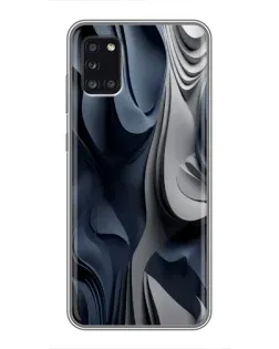 Чехол для Samsung Galaxy A31 (A315) с картинкой «Объемные синие складки» Чехол для Samsung Galaxy A31 (A315) с картинкой «Объемные синие складки»
