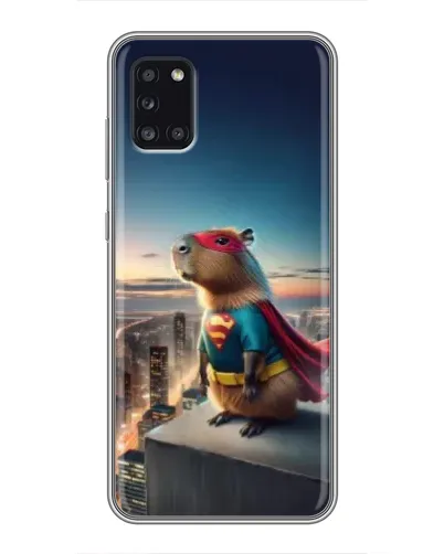Чехол для Samsung Galaxy A31 (A315) с картинкой «Капи-мен супергерой»