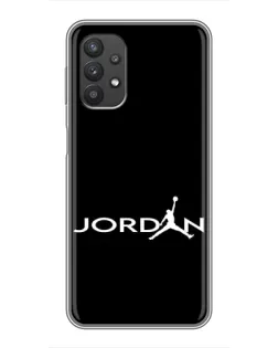 Чехол для Samsung Galaxy A32 (5G) с картинкой «Jordan White Logo» Чехол для Samsung Galaxy A32 (5G) с картинкой «Jordan White Logo»