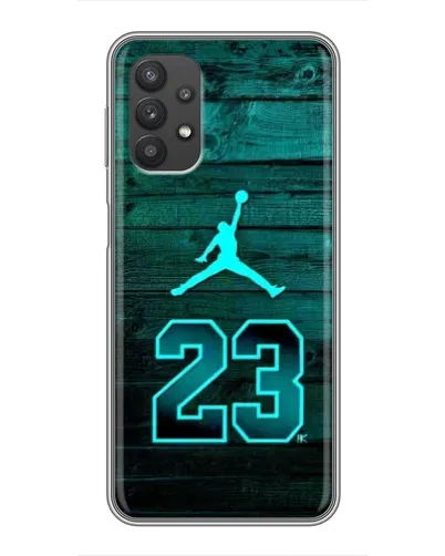 Чехол для Samsung Galaxy A32 (5G) с картинкой «Jordan Cyan 23»