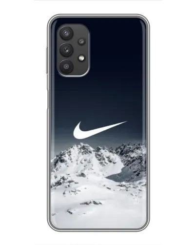 Чехол для Samsung Galaxy A32 (5G) с картинкой «Nike — зимние горы» Чехол для Samsung Galaxy A32 (5G) с картинкой «Nike — зимние горы»