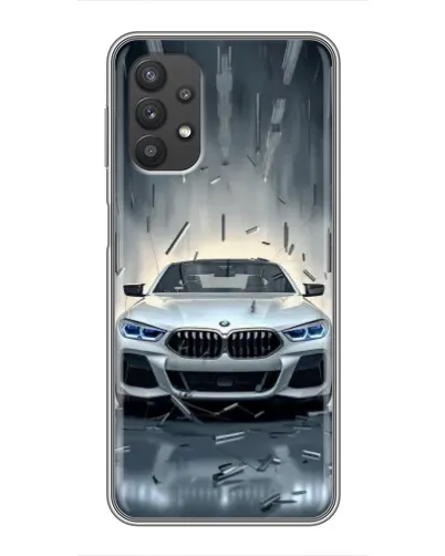 Чехол для Samsung Galaxy A32 (5G) с картинкой «BMW в свете фар»
