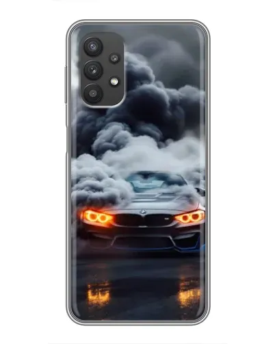 Чехол для Samsung Galaxy A32 (5G) с картинкой «BMW в дыму»