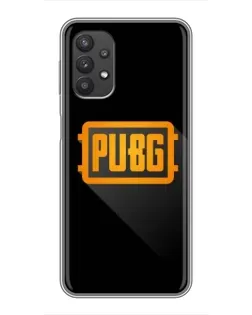 Чехол для Samsung Galaxy A32 (5G) с картинкой «PUBG — рамка лого»