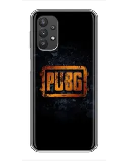 Чехол для Samsung Galaxy A32 (5G) с картинкой «PUBG — золотой логотип»