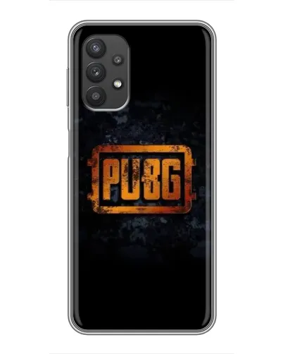 Чехол для Samsung Galaxy A32 (5G) с картинкой «PUBG — золотой логотип»