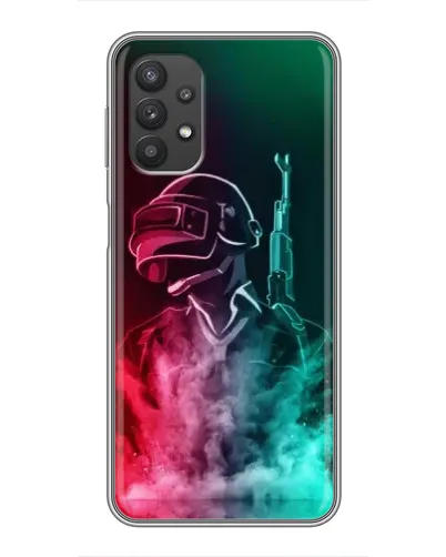 Чехол для Samsung Galaxy A32 (5G) с картинкой «PUBG — огненный воин»
