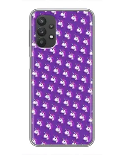 Чехол для Samsung Galaxy A32 (5G) с картинкой «Единороги на фиолетовом»