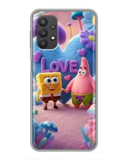 Чехол для Samsung Galaxy A32 (5G) с картинкой «Губка Боб Патрик»