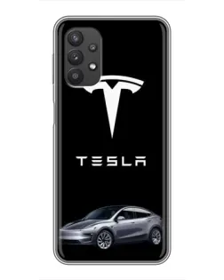 Чехол для Samsung Galaxy A32 (5G) с картинкой «Tesla Model Y»
