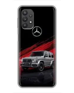 Чехол для Samsung Galaxy A32 (5G) с картинкой «Mercedes G-Class красный»