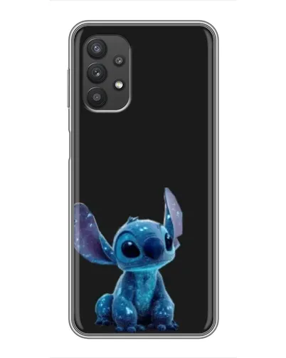 Чехол для Samsung Galaxy A32 (5G) с картинкой «Стич на черном»