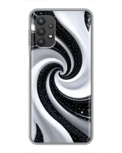 Чехол для Samsung Galaxy A32 (5G) с картинкой «Черно-белая спираль» Чехол для Samsung Galaxy A32 (5G) с картинкой «Черно-белая спираль»
