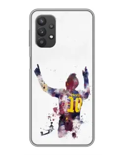 Чехол для Samsung Galaxy A32 (5G) с картинкой «Акварельный Месси Барселона»