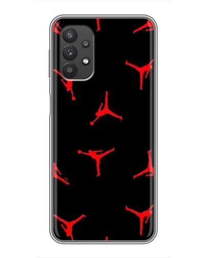 Чехол для Samsung Galaxy A32 с картинкой «Jordan Red Pattern»