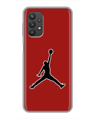 Чехол для Samsung Galaxy A32 с картинкой «Jordan Red Back»