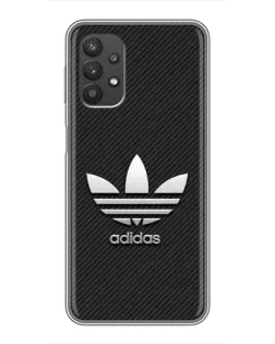 Чехол для Samsung Galaxy A32 с картинкой «Adidas Карбоновая текстура»