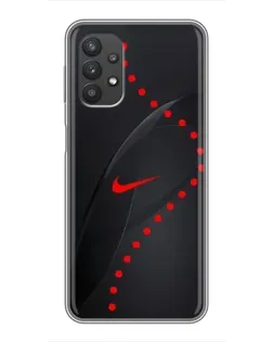 Чехол для Samsung Galaxy A32 с картинкой «Абстрактный дизайн Nike»