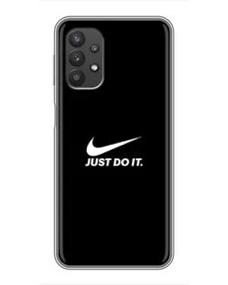 Чехол для Samsung Galaxy A32 с картинкой «Минимализм от Nike»