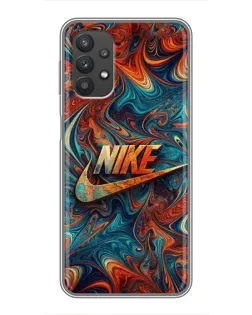 Чехол для Samsung Galaxy A32 с картинкой «Nike в абстракции»