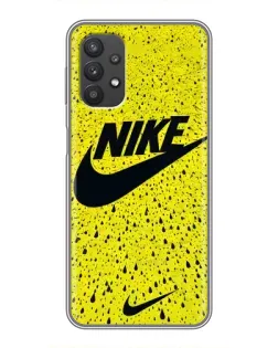 Чехол для Samsung Galaxy A32 с картинкой «Желтый текстурный Nike»
