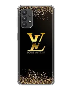 Чехол для Samsung Galaxy A32 с картинкой «LV — золотые искры»