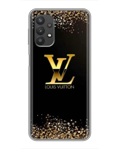 Чехол для Samsung Galaxy A32 с картинкой «LV — золотые искры»