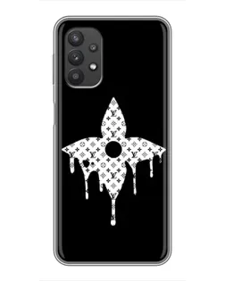Чехол для Samsung Galaxy A32 с картинкой «Цветочная монограмма»