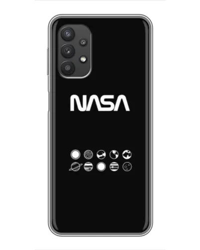 Чехол для Samsung Galaxy A32 с картинкой «NASA — технический принт»