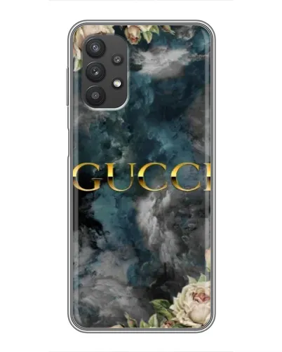 Чехол для Samsung Galaxy A32 с картинкой «Абстрактные цветы Gucci»