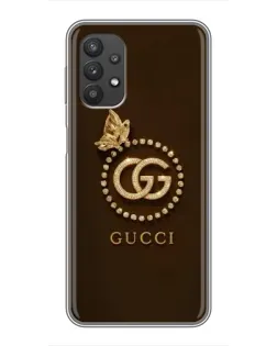 Чехол для Samsung Galaxy A32 с картинкой «Gucci — золотая бабочка»