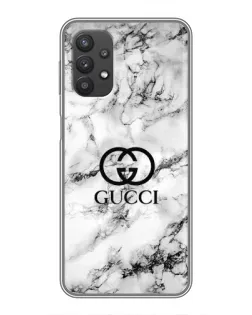 Чехол для Samsung Galaxy A32 с картинкой «Gucci — мраморный шик»