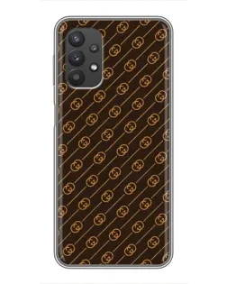 Чехол для Samsung Galaxy A32 с картинкой «Gucci — золотые диагонали»
