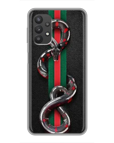Чехол для Samsung Galaxy A32 с картинкой «Gucci — змея на полосе» Чехол для Samsung Galaxy A32 с картинкой «Gucci — змея на полосе»