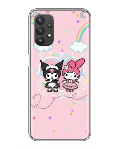 Чехол для Samsung Galaxy A32 с картинкой «My Melody и Kuromi»