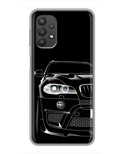 Чехол для Samsung Galaxy A32 с картинкой «Темный силуэт BMW»