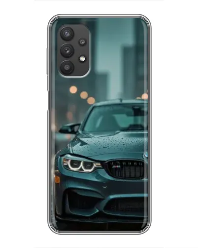 Чехол для Samsung Galaxy A32 с картинкой «BMW в огнях города»