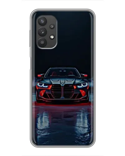 Чехол для Samsung Galaxy A32 с картинкой «BMW на мокрой дороге»