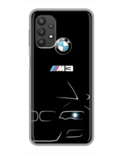 Чехол для Samsung Galaxy A32 с картинкой «Минималистичный принт BMW M3» Чехол для Samsung Galaxy A32 с картинкой «Минималистичный принт BMW M3»