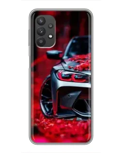 Чехол для Samsung Galaxy A32 с картинкой «Спортивная BMW и цветы» Чехол для Samsung Galaxy A32 с картинкой «Спортивная BMW и цветы»