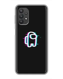 Чехол для Samsung Galaxy A32 с картинкой «Among Us неон»