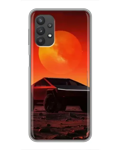 Чехол для Samsung Galaxy A32 с картинкой «Cybertruck на Марсе»